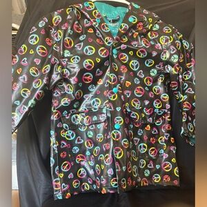Peace and Love Kids Raincoat
